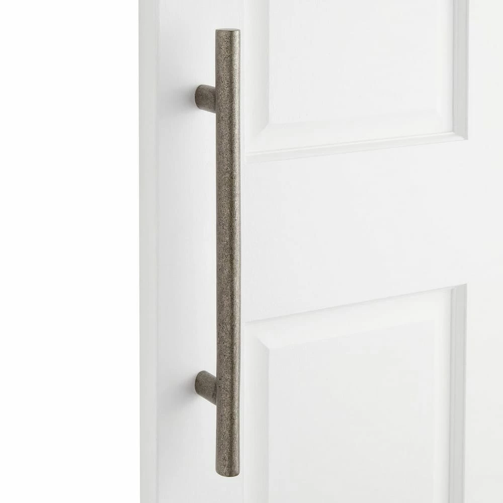 Signature Hardware Kobe 24 in. Brass Door Pull in Antique Brass