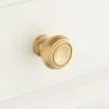 Signature Hardware Cipullo 1-1/4 in. Brass Round Cabinet Knob in Polished Nickel