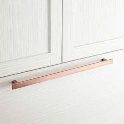 Signature Hardware Covello 20-1/8 in. Rectangular Appliance Pull in Antique Copper