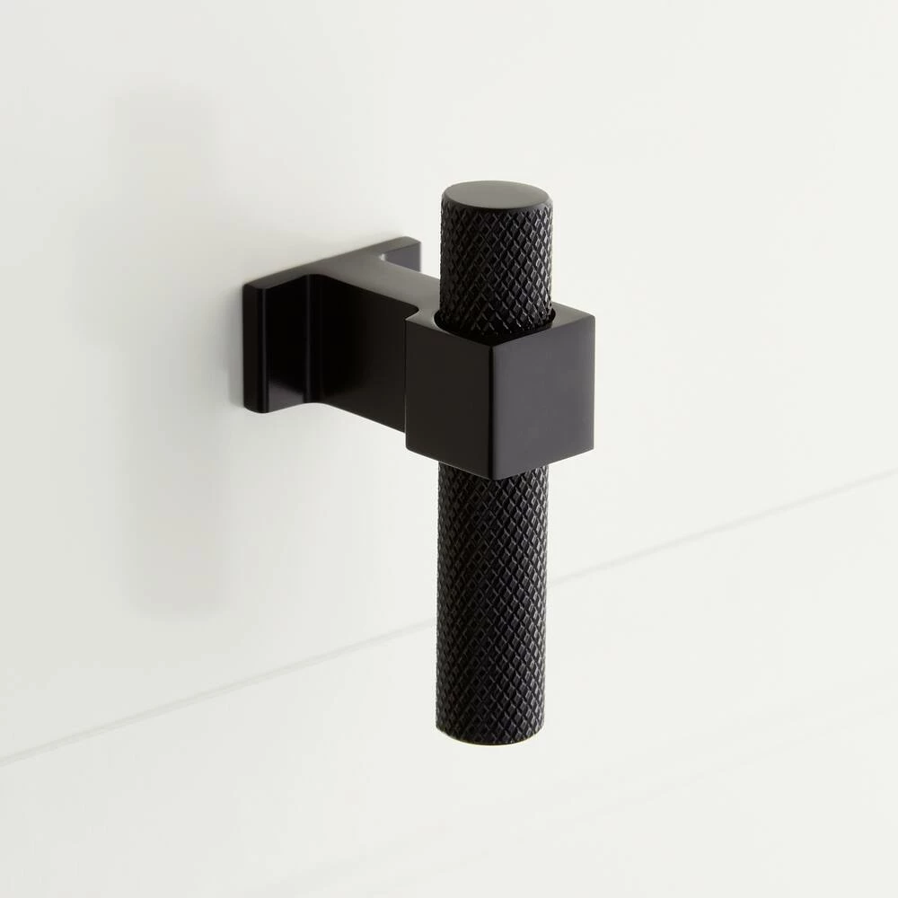 Signature Hardware Industrial 2-3/8 in. Cabinet Knob in Matte Black
