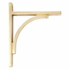 Signature Hardware Rustic Shelf Bracket in Polished Brass