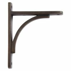 Signature Hardware Rustic Shelf Bracket in Antique Brass