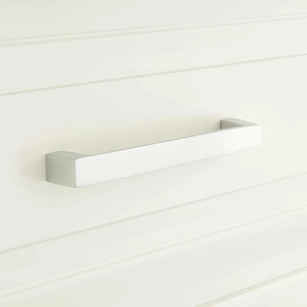 Signature Hardware Gebara 5/8 x 13-1/8 in. Brass Cabinet Pull in Satin Brass