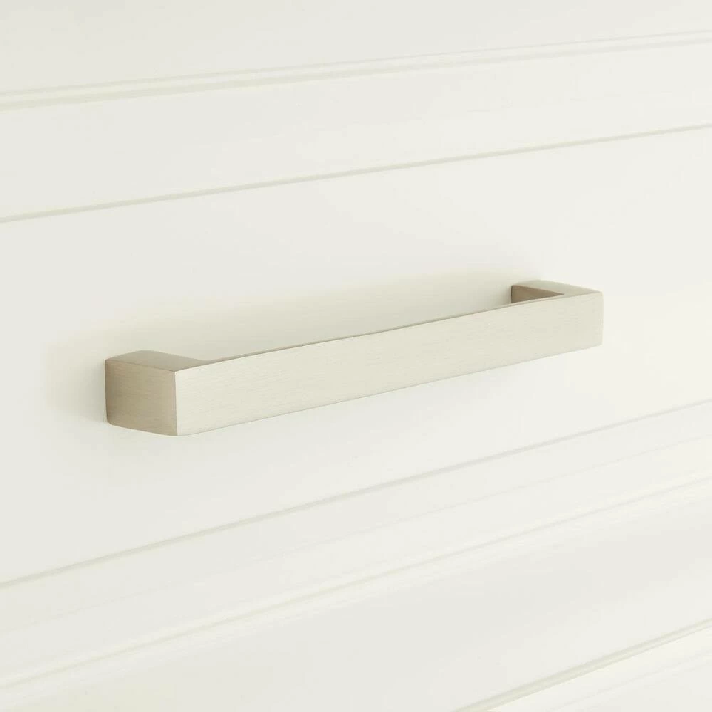Signature Hardware Gebara 5/8 x 13-1/8 in. Brass Cabinet Pull in Satin Chrome