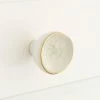 Signature Hardware Menotti 1-1/2 in. Porcelain Cabinet Knob in White