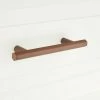 Signature Hardware Khoit 1/2 x 8 in. Brass Cabinet Pull in Brushed Nickel