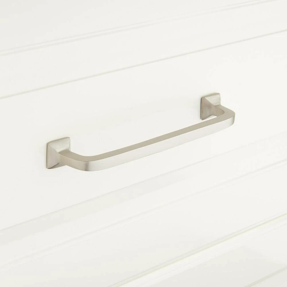 Signature Hardware Klein 3/4 x 6-5/8 in. Brass Cabinet Pull in Antique Copper