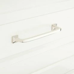 Signature Hardware Klein 3/4 x 6-5/8 in. Brass Cabinet Pull in Polished Brass