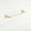 Signature Hardware Klein 3/4 x 6-5/8 in. Brass Cabinet Pull in Polished Nickel