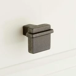 Signature Hardware Marta 1-1/2 in. Iron Cabinet Knob in Antique Iron