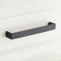 Signature Hardware Grohl 6-1/4 in. Rectangular Cabinet Pull in Matte Black