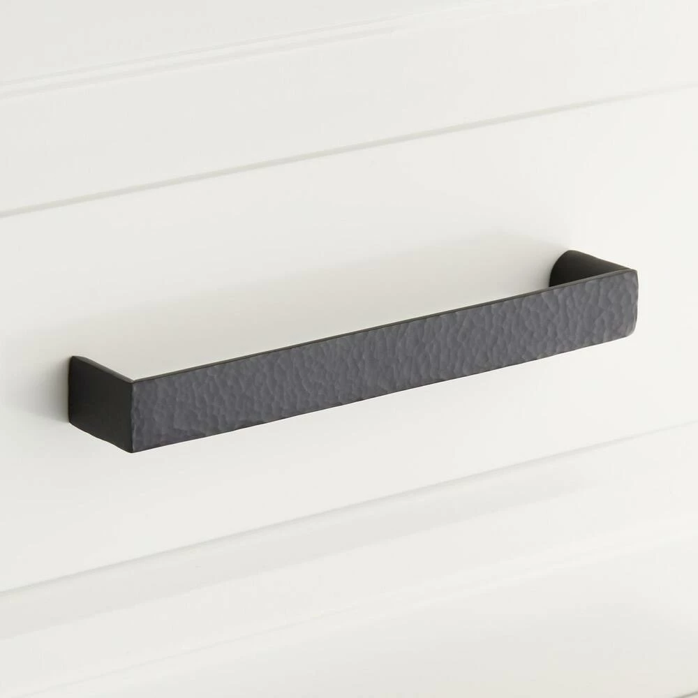 Signature Hardware Grohl 6-1/4 in. Rectangular Cabinet Pull in Matte Black