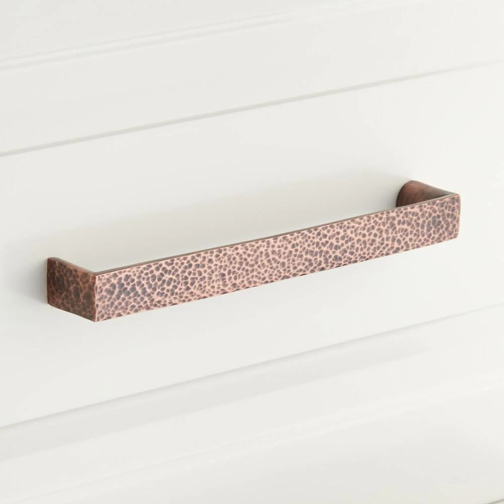 Signature Hardware Grohl 6-1/4 in. Rectangular Cabinet Pull in Oil Rubbed Bronze