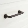 Signature Hardware Belfast 5 in. Solid Bronze Cabinet Pull in Dark Bronze