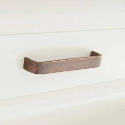 Signature Hardware Selmier 5 in. Brass Cabinet Pull in Oil Rubbed Bronze