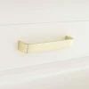 Signature Hardware Selmier 5 in. Brass Cabinet Pull in Satin Rose Gold