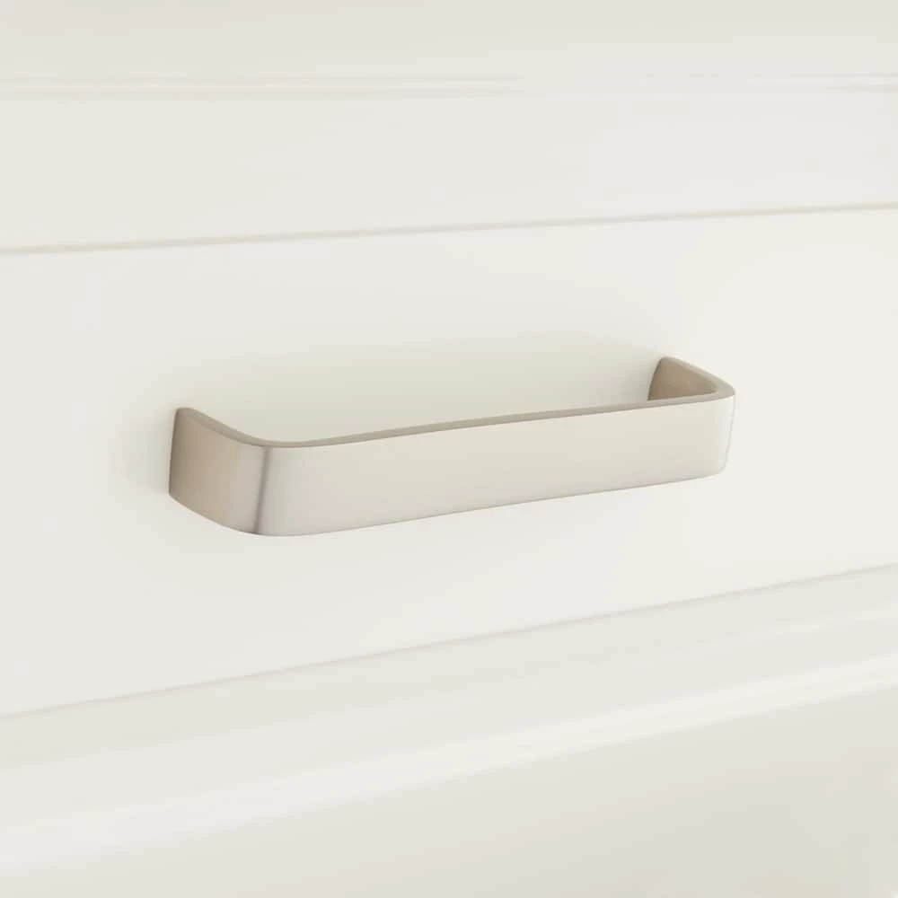 Signature Hardware Selmier 5 in. Brass Cabinet Pull in Satin Brass