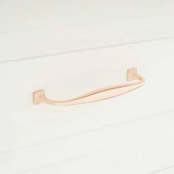 Signature Hardware Dowling 6-1/4 in. Brass Cabinet Pull in Satin Brass