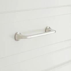 Signature Hardware Amarilla 4-3/4 in. Solid Brass Cabinet Pull in Polished Nickel