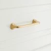 Signature Hardware Amarilla 4-3/4 in. Solid Brass Cabinet Pull in Satin Brass