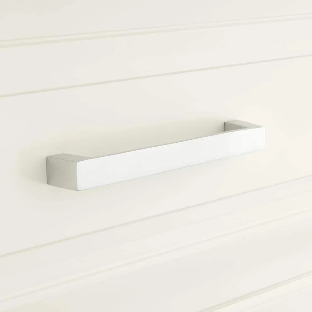 Signature Hardware Gebara 5/8 x 5-1/2 in. Brass Cabinet Pull in Satin Brass