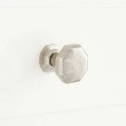 Signature Hardware Marburg 1-1/4 in. Bronze Cabinet Knob in Distressed Nickel