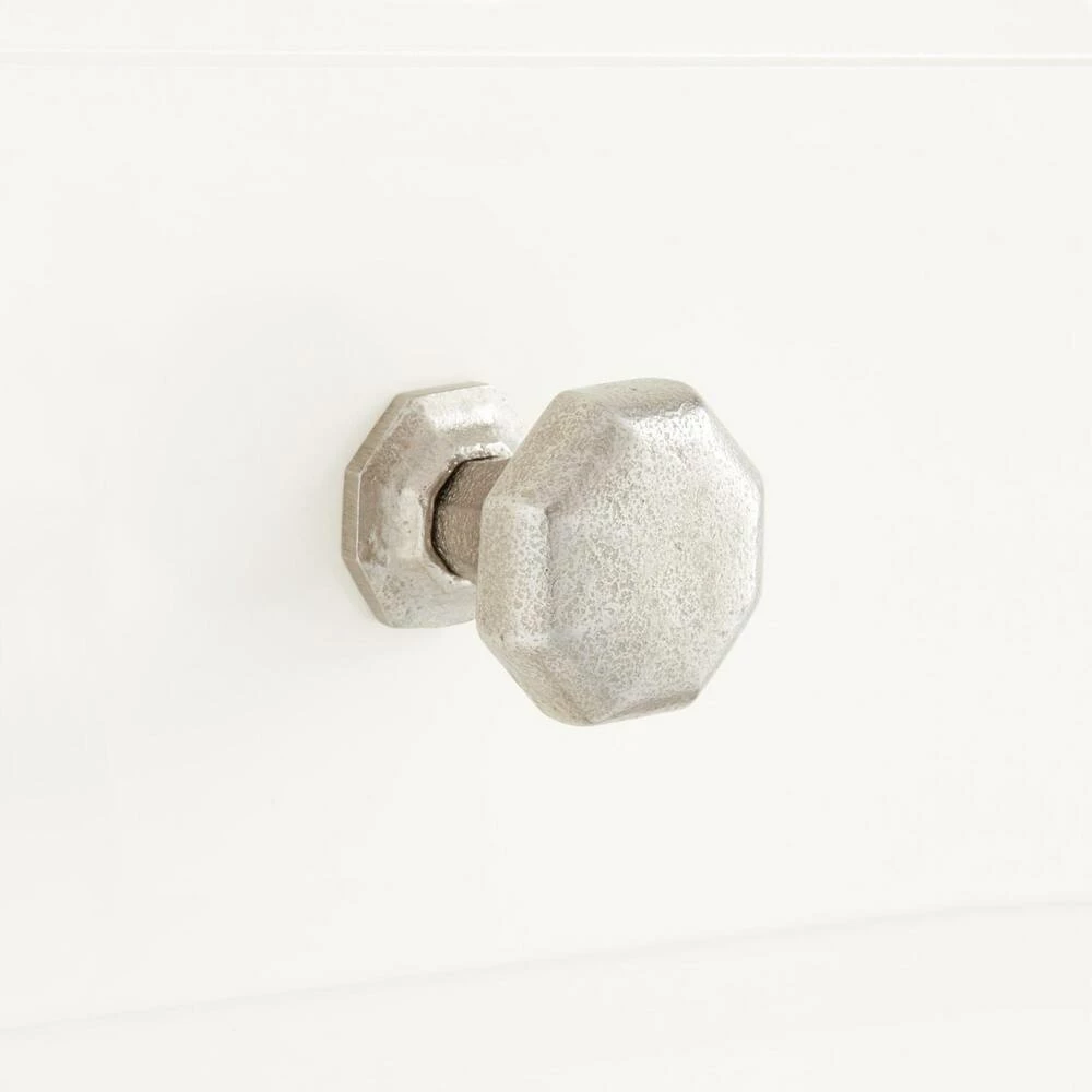 Signature Hardware Marburg 1-1/4 in. Bronze Cabinet Knob in Distressed Nickel