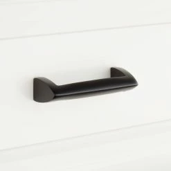 Signature Hardware Rindahl 3-3/8 in. V-shaped Cabinet Pull in Matte Black