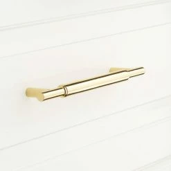 Signature Hardware Colmar 1/2 x 5-1/4 in. Brass Cabinet Pull in Oil Rubbed Bronze