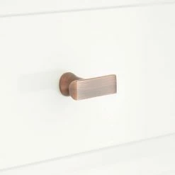 Signature Hardware Honfleur 1-1/2 in. Brass T-shaped Cabinet Knob in Antique Copper