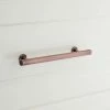 Signature Hardware Diehl 10 in. Adjustable Solid Brass Round Drawer Pull in Antique Copper