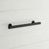 Signature Hardware Diehl 10 in. Adjustable Solid Brass Round Drawer Pull in Satin Black