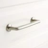 Signature Hardware Belfast 4 in. Solid Brass Cabinet Pull in Brushed Nickel