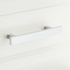 Signature Hardware Covello 5-1/2 in. Rectangular Cabinet Pull in Brushed Chrome