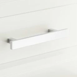 Signature Hardware Covello 5-1/2 in. Rectangular Cabinet Pull in Chrome
