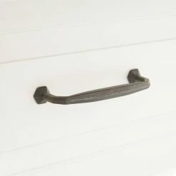 Signature Hardware Marburg 5 in. Bronze Cabinet Pull in Distressed Nickel