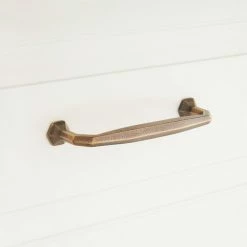 Signature Hardware Marburg 5 in. Bronze Cabinet Pull in Distressed Bronze