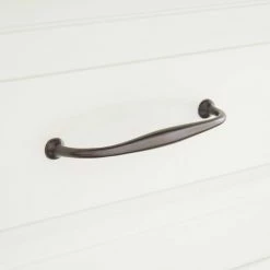 Signature Hardware Padilla 4-7/8 in. Brass Cabinet Pull in Antique Brass
