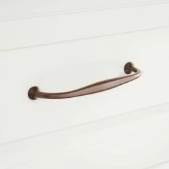 Signature Hardware Padilla 4-7/8 in. Brass Cabinet Pull in Oil Rubbed Bronze