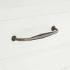 Signature Hardware Padilla 4-7/8 in. Brass Cabinet Pull in Brushed Nickel