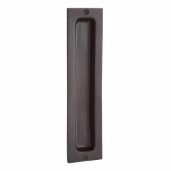 Signature Hardware 2 x 8-1/4 in. Bronze Rectangular Pocket Door Pull in Dark Bronze