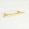 Signature Hardware Khoit 1/2 x 6 in. Brass Cabinet Pull in Polished Rose Gold