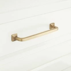 Signature Hardware Avignon 1/2 x 7-3/4 in. Brass Cabinet Pull in Antique Copper