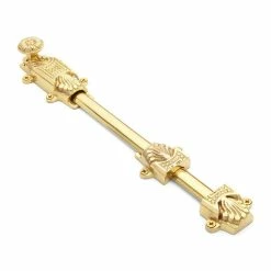 Signature Hardware Alderson 10-1/2 in. Brass Slide Bolt in Brushed Nickel