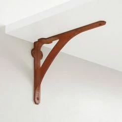 Signature Hardware Classic 7-3/8 in. Iron Shelf Bracket in Rust