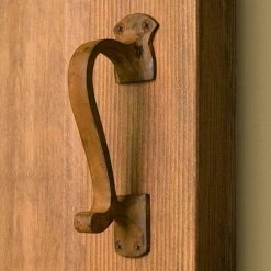 Signature Hardware Esmour 6-1/2 in. Cast Iron Door Pull in Rust