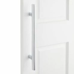 Signature Hardware Kobe 8 in. Brass Door Pull in Satin Brass