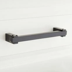 Signature Hardware Hovland 7 in. Rectangular Cabinet Pull in Matte Black