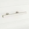 Signature Hardware Diehl 6 in. Rectangular Adjustable Cabinet Pull in Brushed Nickel