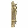 Signature Hardware Opulent 17-1/2 in. Brass Door Pull in Polished Brass